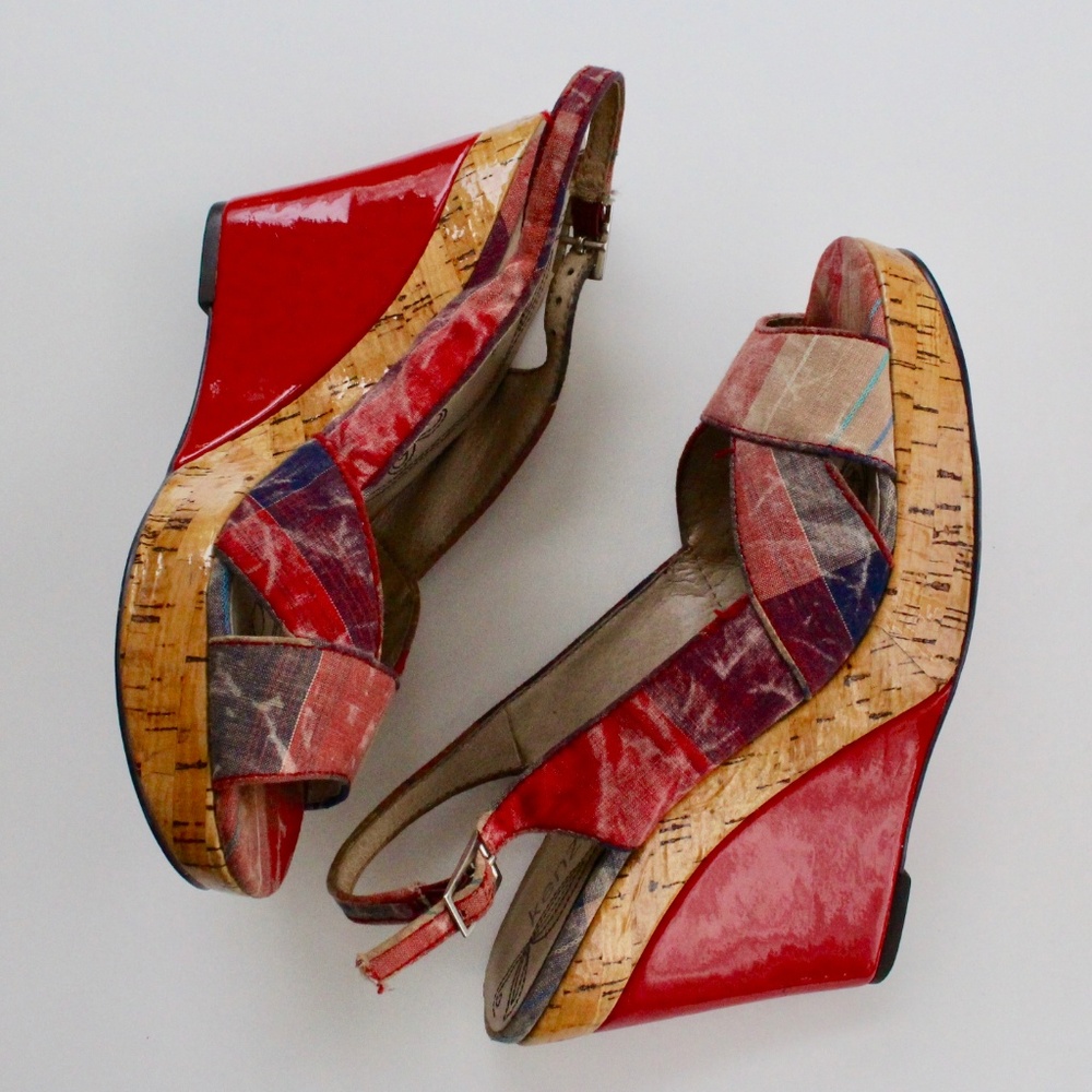 kenzie Wedge Open-Toe Sandal | Size 7 - Picture 2 of 8